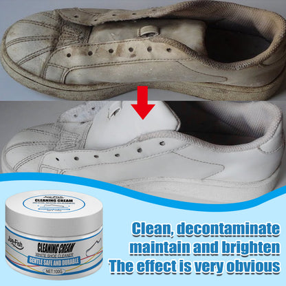 Jue-Fish White Shoes Cleaning Cream Powerful Stain Removal Cleaning Paste No-Wash Sports Canvas Shoes Cleaner Stain Remover