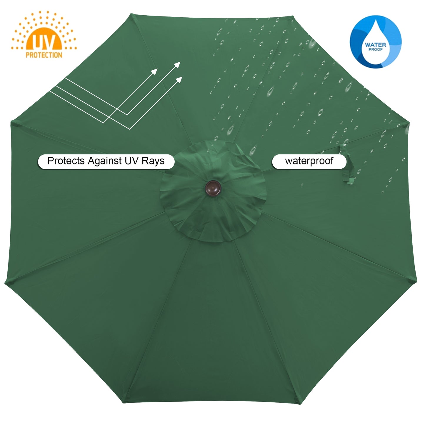 Danlong 10 ft Outdoor Patio Sun Table Tilt Umbrella Parasol Canopy Shade for Garden/parasol De Plage Design