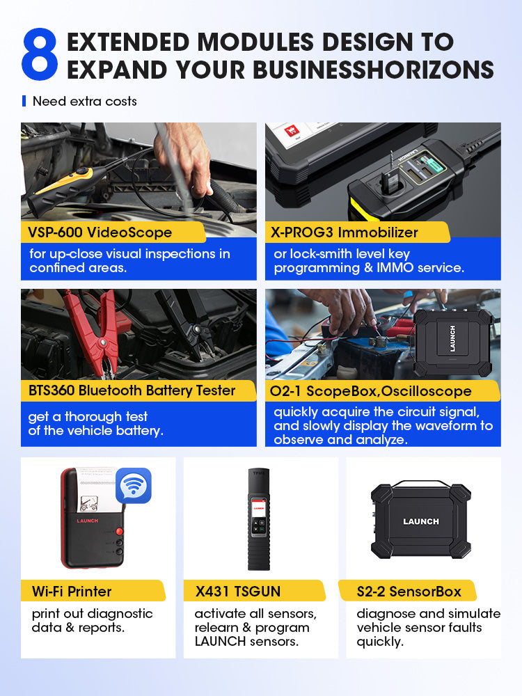 LAUNCH X431 PAD VII 7 ELITE X-431 Obd2 ECU Tuning Programming Car Scanner Diagnosis  Tools Vehicle Diagnostic Machine for Cars