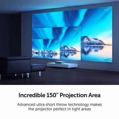 Wupro X VAVA UST Laser Projector Ture 4K UHD 2500ANSI Lumens Home Theater Ultra Short Throw 3D Smart Android Projector