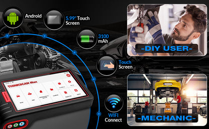 ThinkScan Max 2 OBD2 Scanner Professional Full System Function Bi-directional Control Car Diagnostic Tool