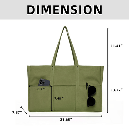 In Stock Fast Delivery Large Capacity Reusable Beach Canvas Cotton Shopping Bag