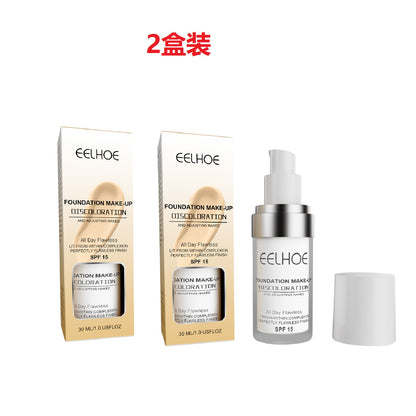 EELHOE Concealing Color-Changing Foundation Concealer Lasting Moisturizing Moisturizing and Waterproof Sweat-Proof Smear-Proof Makeup Brightening Skin Color