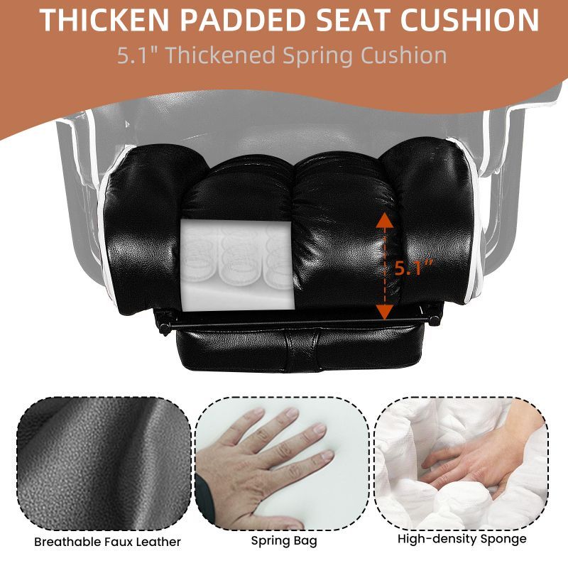 High Quality Custom Gaming Style Office Chair Ergonomic Boss Comfortable Thick Padded Foam Popular Asia Factory Promotion Sale