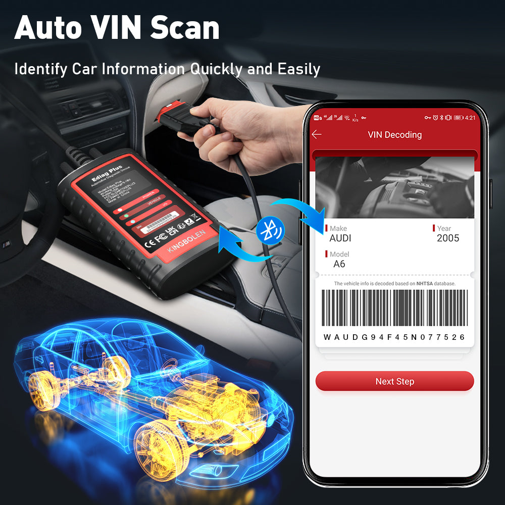 KINGBOLEN Ediag Plus CANFD Protocol ALL System ECU Coding Active Test 16 Reset Car OBD2 Scanner Car Diagnostic Tool Pk THINKDIAG