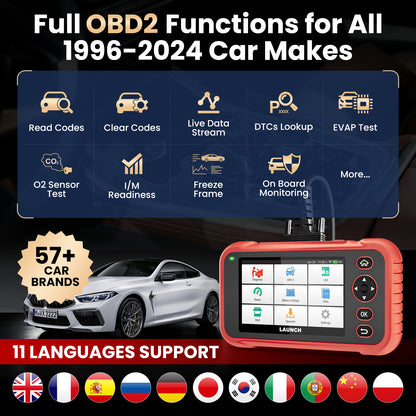 2025 Launch CRP123i V2.0 ABS/SRS/TCM/Engine OBD2 Scanner Vehicle Code Reader Car Diagnostic Tool