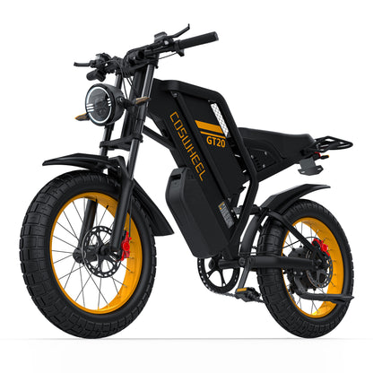 COSWHEEL GT20 MAX 60V 2000W 40AH Dual Battery Electric Motorcycle Ebike Electric Bike Electric Mountain Dirt Bike E Bicycle