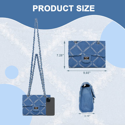 Hot Sale Denim Fabric Fashion Totes Bag Designer Ladies Handbag Tote Bag Jeans Cloth Tote Bag