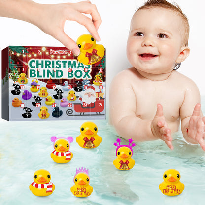 Dowmoo Christmas Rubber Duck Advent Calendar Christmas Rubber Duck Toy Blind Box24Creative Toys