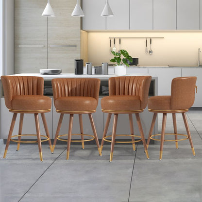 Modern Bistro Bar Stool Chair High Metal Legs Upholstered Seating Nightclubs Hotels Commercial Stock Furniture Deco Living Room