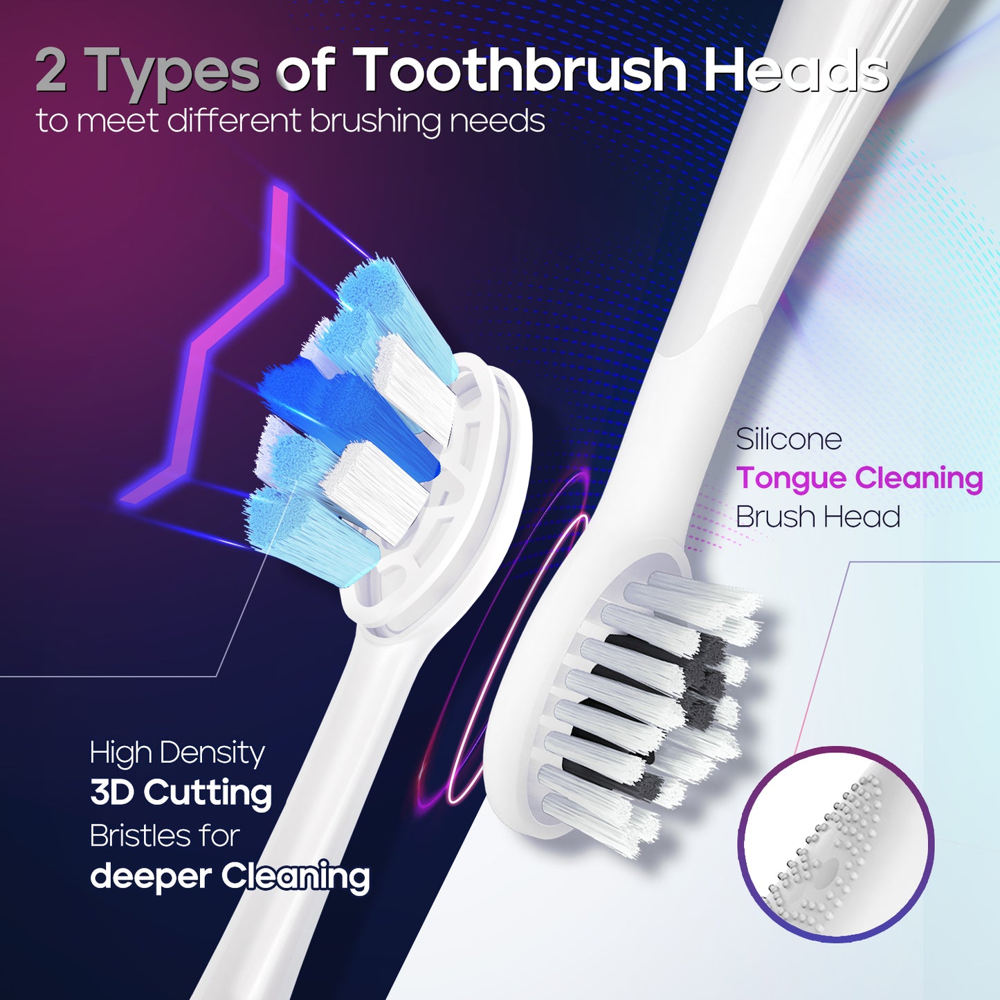 SEAGO SG2752 Rechargeable  Sonic Electric Toothbrush for Adult Seamless Button Dental Care 5 Modes Pressure Sensor Deep Clean