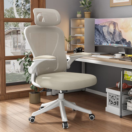 Factory Direct Modern Ergonomic Mesh Task Chair Adjustable Headrest Chinese Style Swivel Office Chair Metal Plastic Material