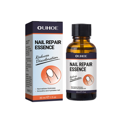 OUHOE Nail Repair Essence Soft Nail Thickening Nail Smooth Endogenic Nail Gray Nail Repair Essence