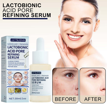 Jaysuing Lactobionic Acid Stock Solution Exfoliating, Blackhead Removing, Pore Shrinking, Cleansing and Moisturizing Skin Essence