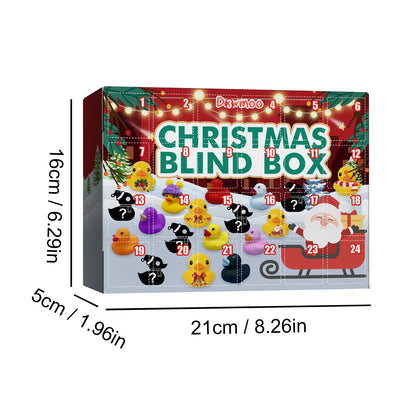 Dowmoo Christmas Rubber Duck Advent Calendar Christmas Rubber Duck Toy Blind Box24Creative Toys