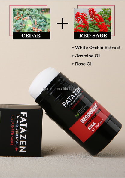 Private Label  Deodorant Anti-odorant Stick Natural Cedar Red Sage Fragrance Sweat Odor Balm Deodorant Stick