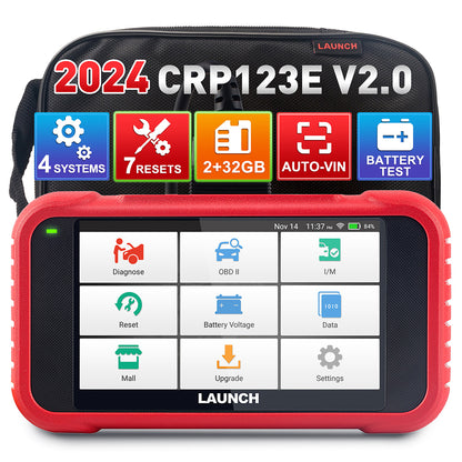 CRP 123E V2.0 Four System Car Diagnostic Tool Machine OBD2 Code Reader With 7 Resets