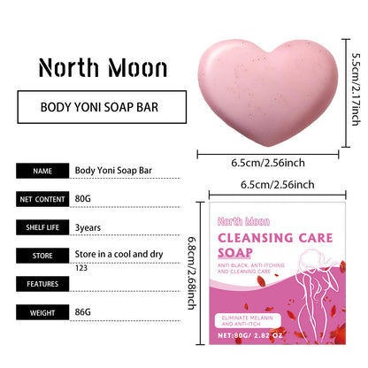 North Moon Cleaning and Care Soap Women Body Bath Cleansing Pore Moisturizing Moisturizing Soothing Soap