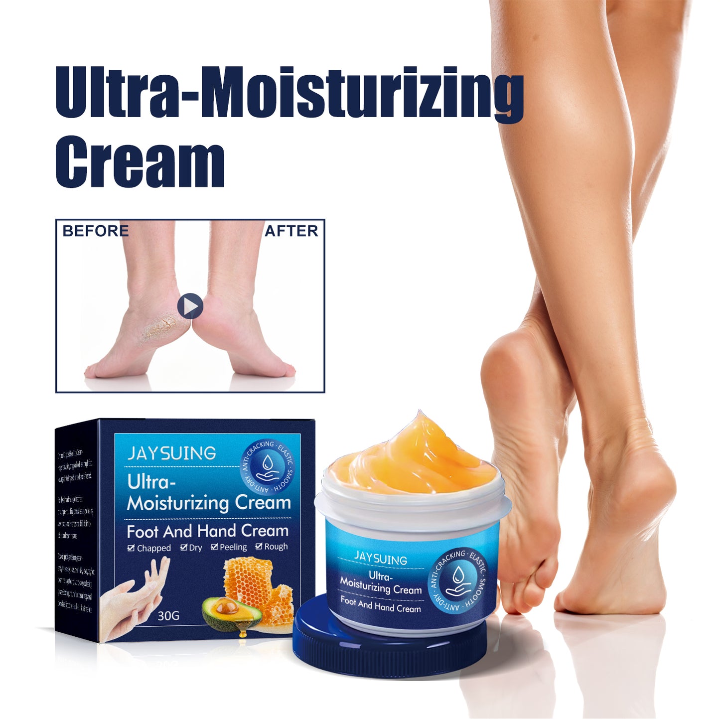 Jaysuing Hand cream Hydrating Moisturizing Improves Hand and Foot Condition Nourishing Care Anti-Chap Hand and Foot Care