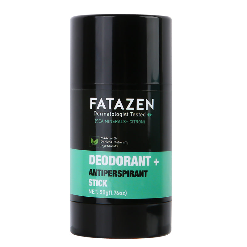 FATAZEN Private Label Vegan Deodorant Antiperspirant Stick  Herbal Sweat Deodor Balm Sea Minerals Citron Deodorant Stick