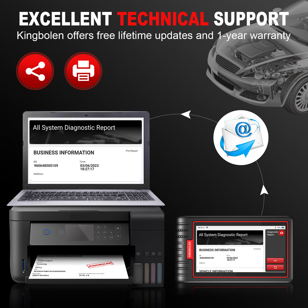 S6 Auto Diagnostic Tool OBD2 Scanner for 12V Cars Vehicle VIN ODD SRS ABS IMMO AFS TPMS BRAKE INJEC With Lifetime Free Updates