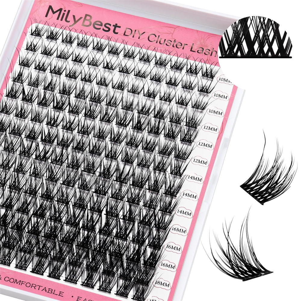 US Local Stock Custom Eyelash Cluster DIY Hand Made Silk Mix Curl Individual Lash Segment DIY 3D Eye Lash Clusters