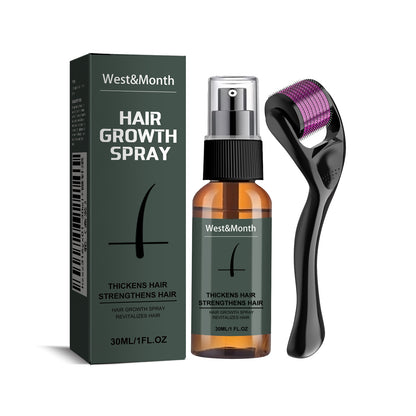 West&Month Beard Spray Set Moisturizing Spray Beard Care Promotes Beard Growth and Thickening Liquid