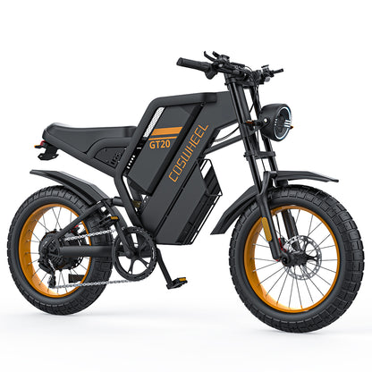 US Warehouse COSWHEEL GT20 E-bike Electric Bicycle Mountain Bike Full Suspension Ebike Hybrid Bike Stealth Bomber Electric Bike