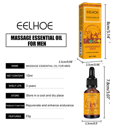 EELHOE Men's Massage Essential Oil Men's Maintenance Massage Care Essential Oil Body Care Essential Oil