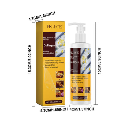 EELHOE Collagen Shampoo Repair damaged hair, reduce split ends, deep clean, smooth and shiny