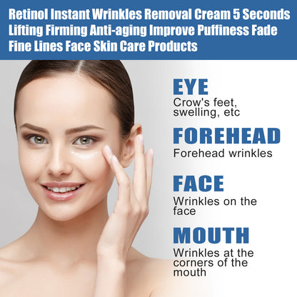 West&Month 5Second Retinol Face Cream Lighten Eye Fine Lines Hydrating Moisturizing Cream Soften Skin