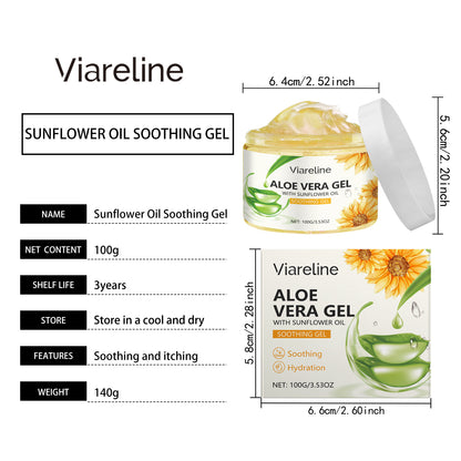 Viareline Sunflower Moisturizing Gel Moisturizing Facial Essence Repair Gentle Soothing After-Sun Care