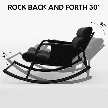 Modern Double Papasan Chair Reclining Feature Cushion Indoor Outdoor Rocking Chairs Bedroom Living Room Use Patio Rocking Chairs