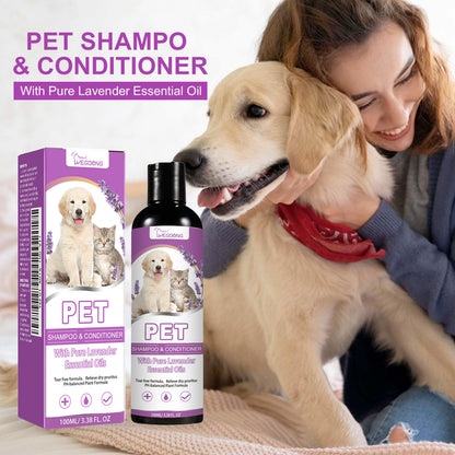 Yegbong Pet Shampoo Pet Bathing Solution for Itchy Skin Relief, Smooth and Tangle-Free Hair Shampoo