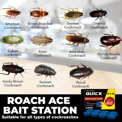 MoonSpry Cockroach Bait Station Insect Repellent Cockroach Bait Kitchen Household Cockroach Killer Complete Nest Cleaner