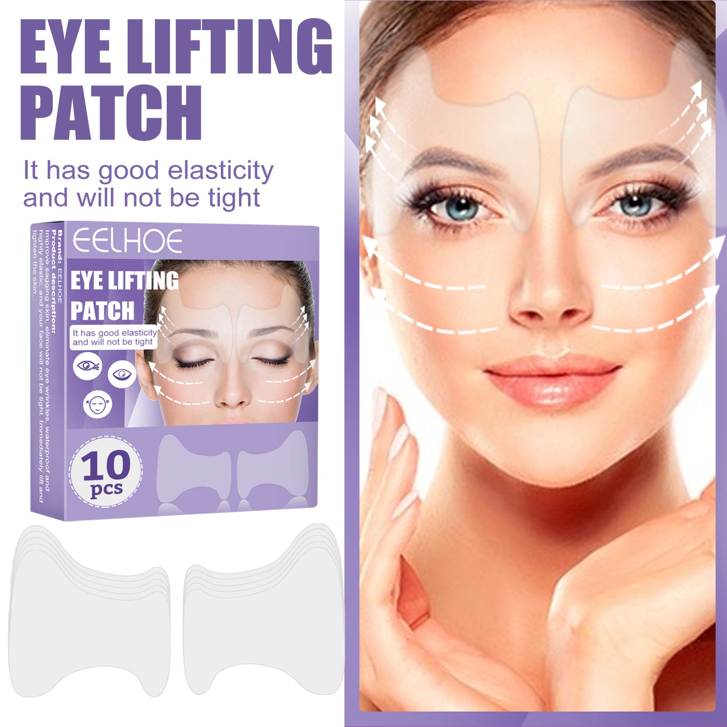 EELHOE Eye Lift Patch Collagen Eye Mask for Reducing Eye Circles, Fine Lines, and Eye Bags, Multi-Effect Firming and Lifting Eye Patch