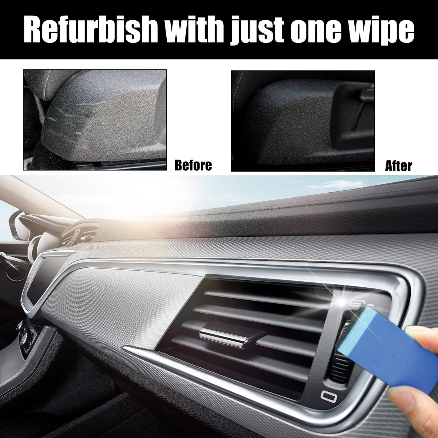 Rayhong Plastic Renovation Coating Car Interior Dashboard Seat Cleaning Dustproof Polishing Maintenance Coating