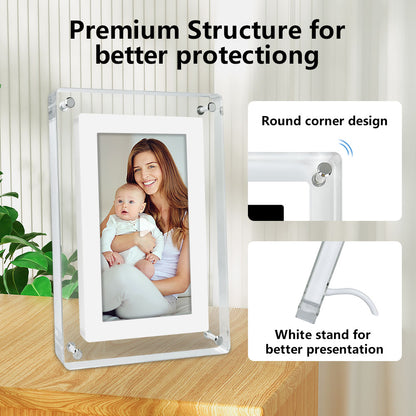 Wholesale OEM 5 Inch 4GB IPS Screen Video Acrylic Portaretratos Digitales Digital Photo Picture Wifi Frame Signage Racks