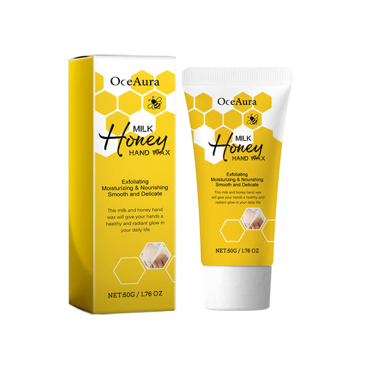 OceAura Milk Honey Peel-Off Hand Mask Moisturizing and Softening Skin, Relieves Dry Hands