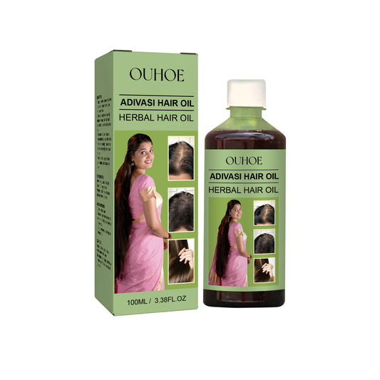 OUHOE Herbal Hair Oil Gentle Nourishing Scalp Strengthening Hair Cleansing Scalp Care Smooth Hair Oil