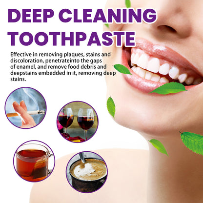 West&Month Purple Whitening Toothpaste Cleans Teeth Stains, Freshens Breath, Protects Gums, Whitens Teeth Toothpaste