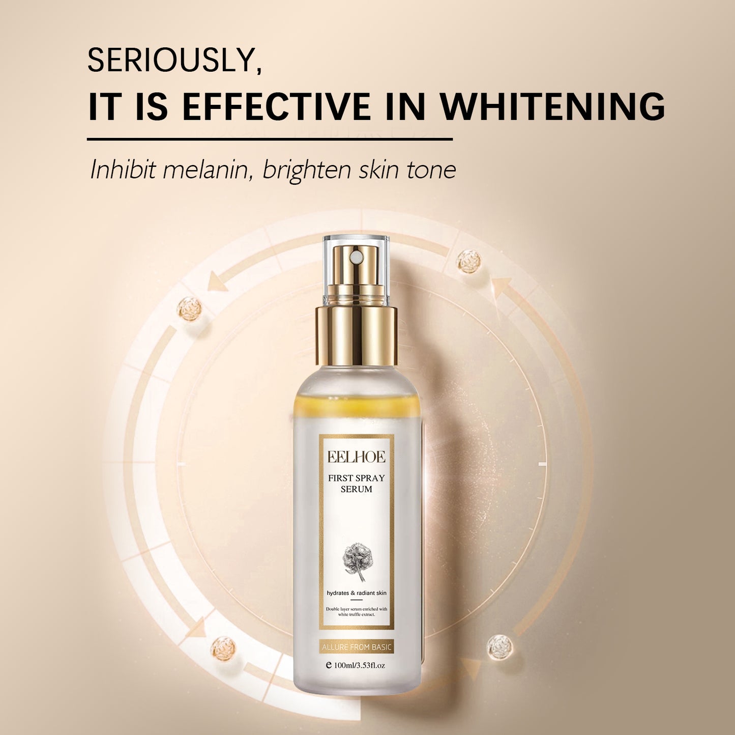 EELHOE White Truffle Moisturizing Spray Moisturizing and Hydrating Spot-Fading Skin Brightening Whitening Essence Spray