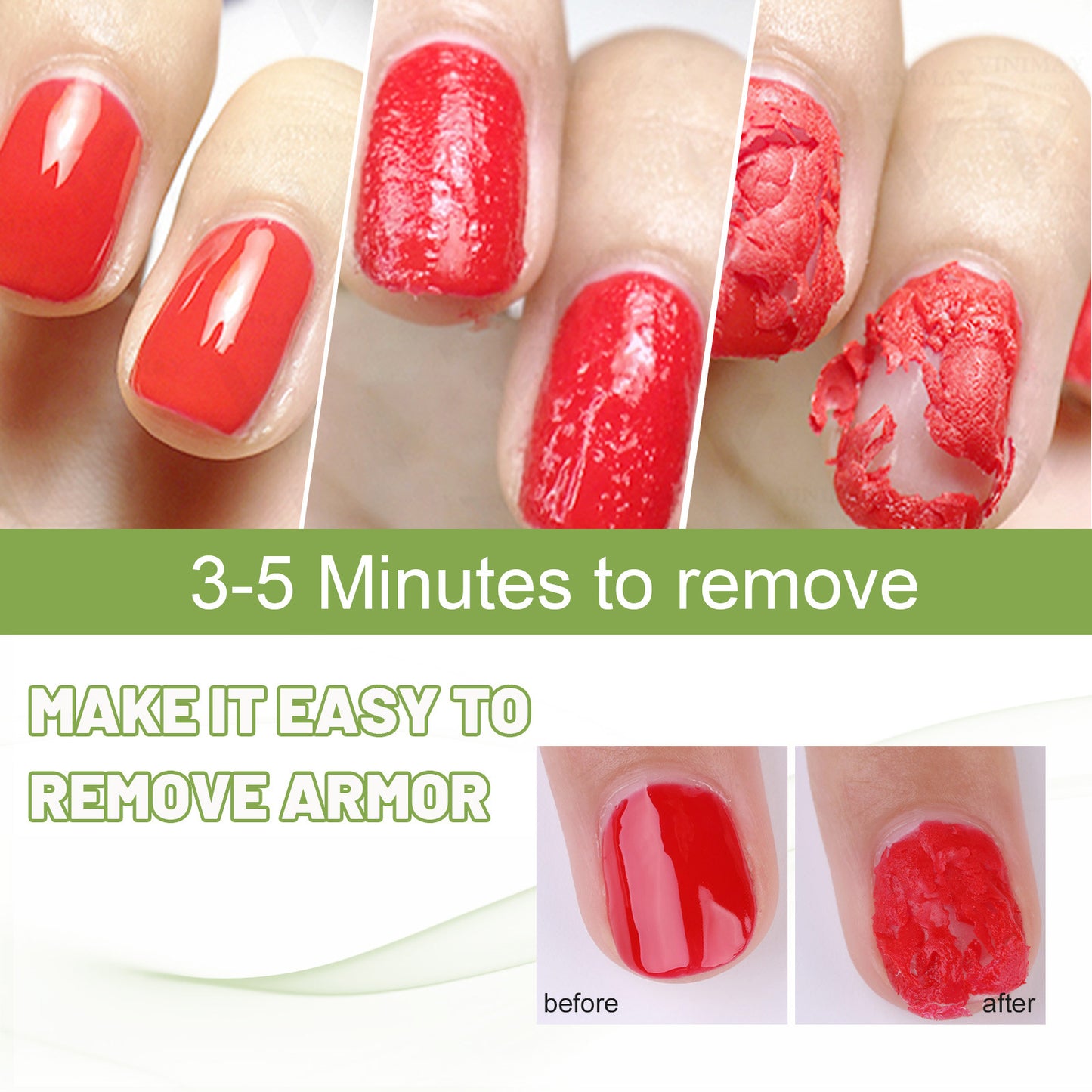 EELHOE Burst Nail Polish Remover Lazy No-Hurt Hand Quick Adhesive Remover for UV Gel Nail Polish, Nail Salon Special Use