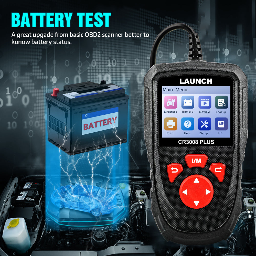 Professional CR3008 PLUS Diagnostic Tools Engine Analyzer OBD2 Scan Tool Bi-directional Control Code Reader