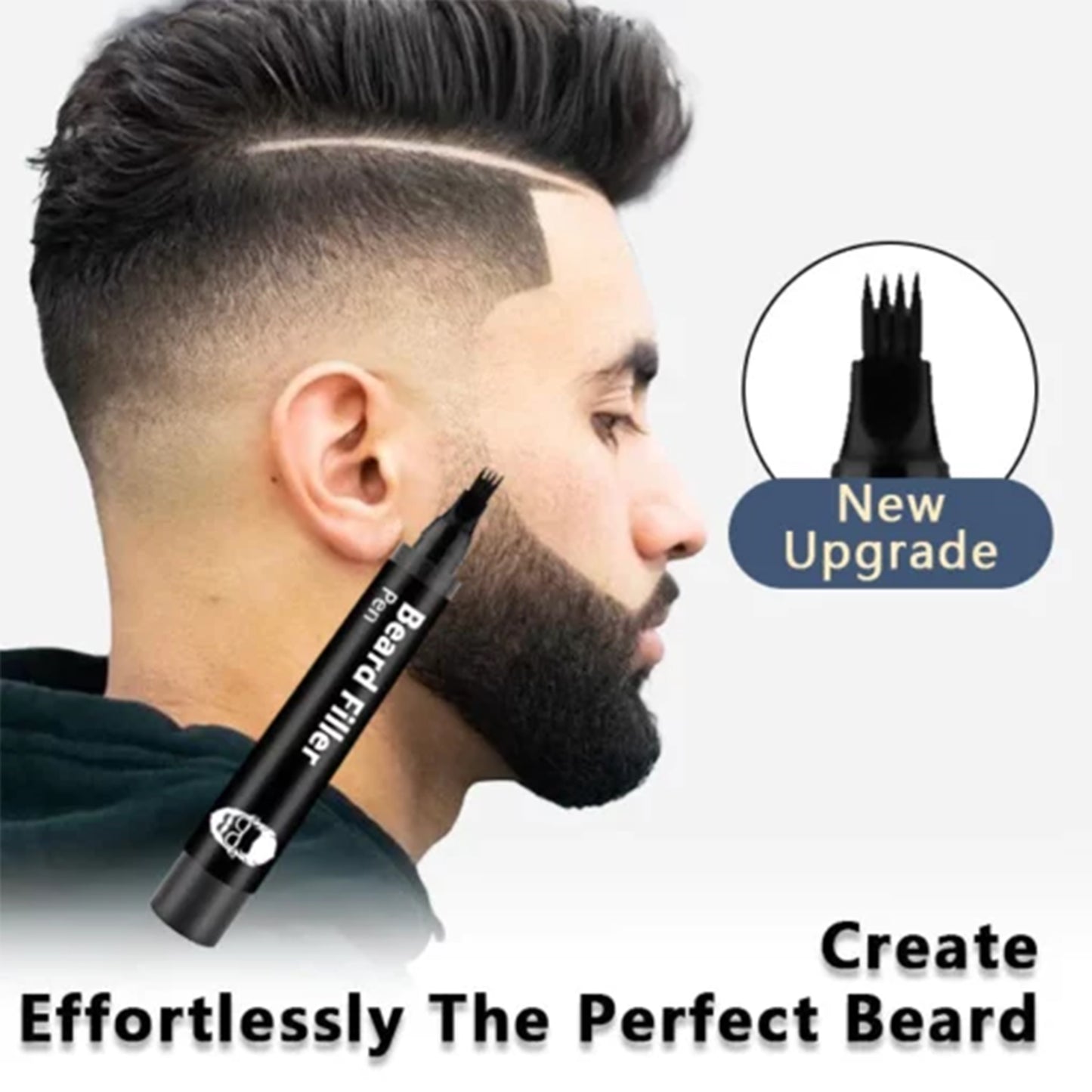 East Moon Beard Filling Pen Detachable Easy-to-Use Filling Pen for Easily Creating Thick Beard and Hairline