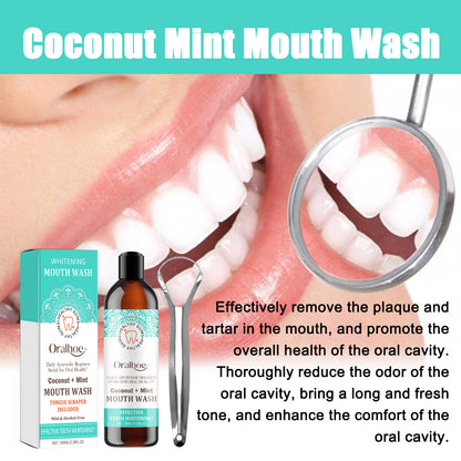 Oralhoe Beautiful Tooth Mouthwash Whitening Teeth Yellow Teeth Stains Tongue Cleaning Fresh Breath Oral Care