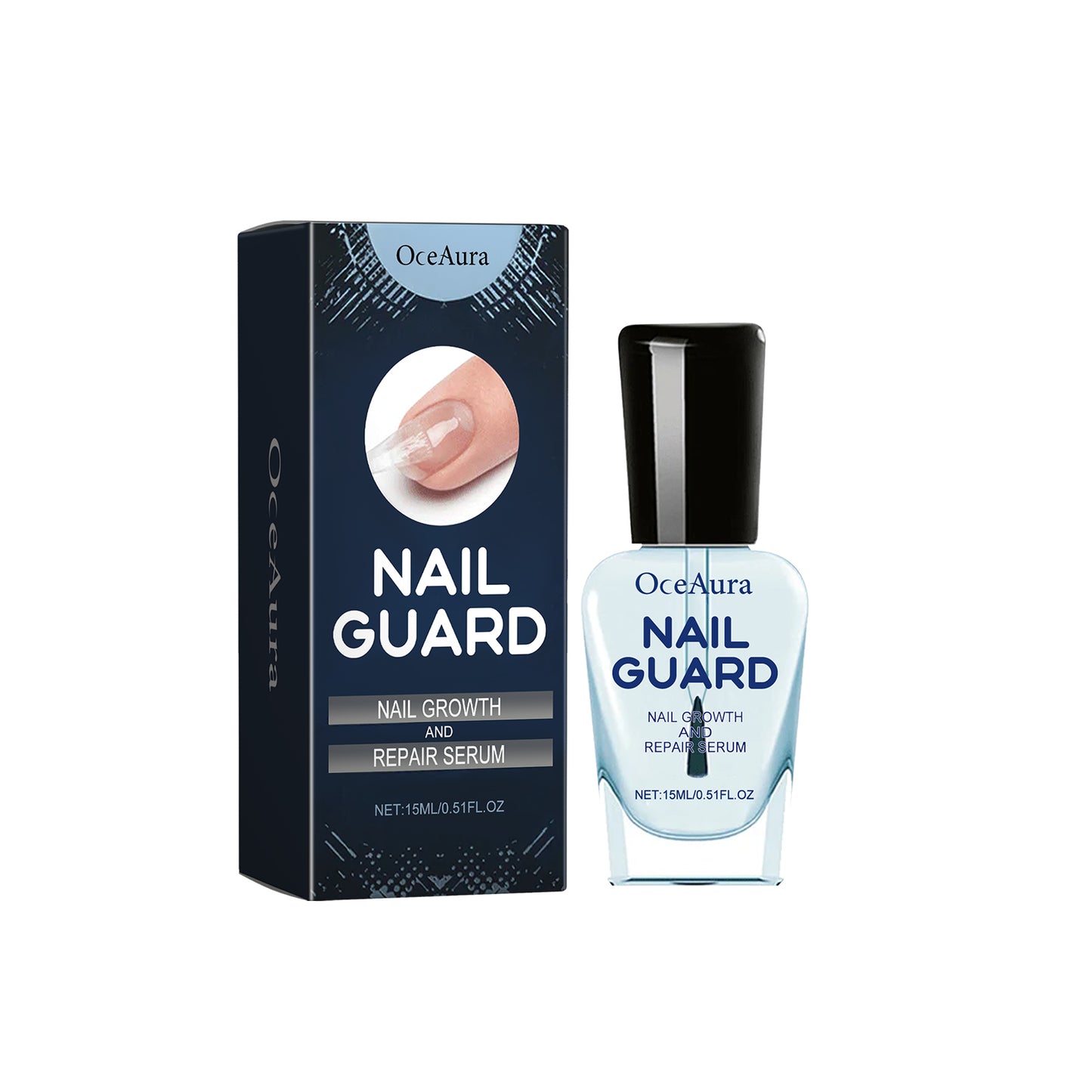 OCEAURA Nail Repair Essence Hand and Foot Nail Nutrition Moisturizing Repair Soft Nail Gentle Cleaning Bright Nail Care