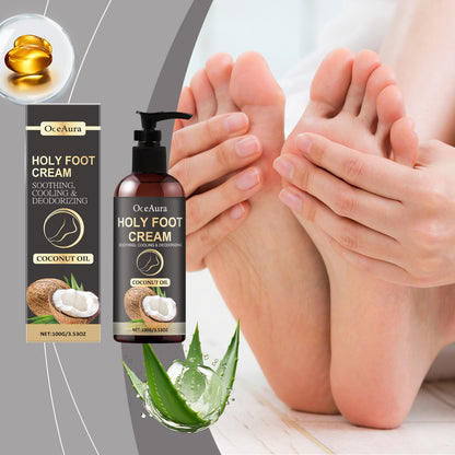 OceAura Protective Foot Cream Soothing Dry Foot Skin Hydrating, Nourishing and Moisturizing Daily Care Foot Cream