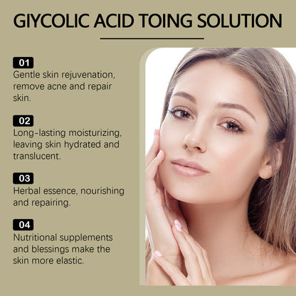 OUHOE Glycolic acid7%Moisturizing Toner，Remove Closed Comedones Improve Skin Condition Rejuvenating Toner Essence