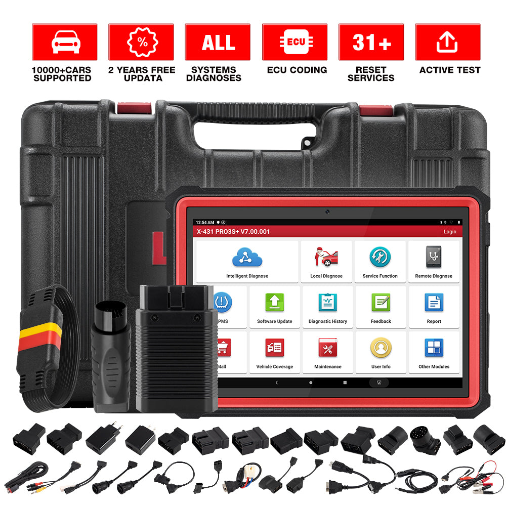 X431 Pro3s+ 10.1 Inch EOBD/OBD2 Diagnostic Tool 2 Years Free Update DBScar Heavy Truck Auto Car Diagnostic Scanner Tool